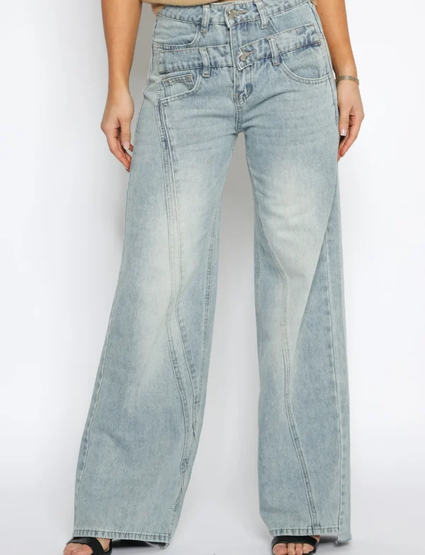 SeeSee | Double effect jeans A968 Blauw