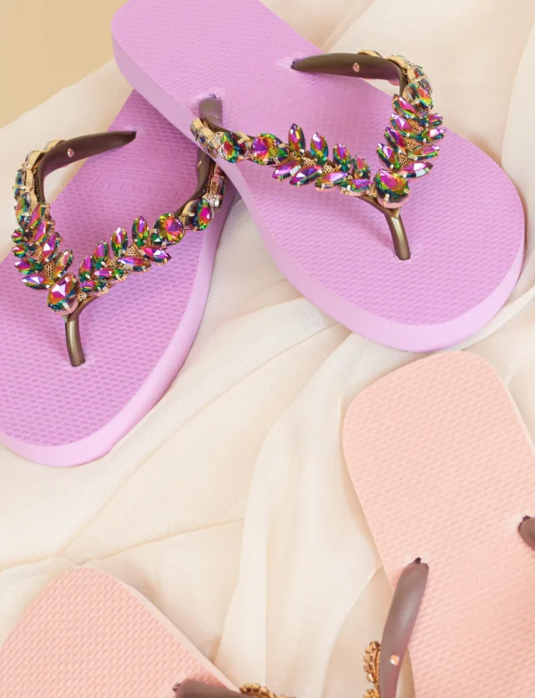 Simone Herrera | Slipper Adela Multicolor Lila