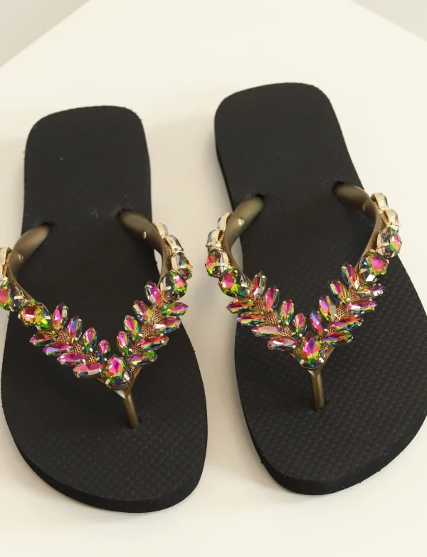 Simone Herrera | Slipper Adela Multicolor Zwart