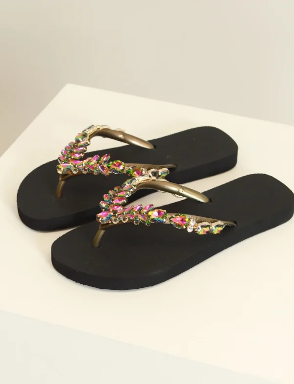 Simone Herrera | Slipper Adela Multicolor Zwart