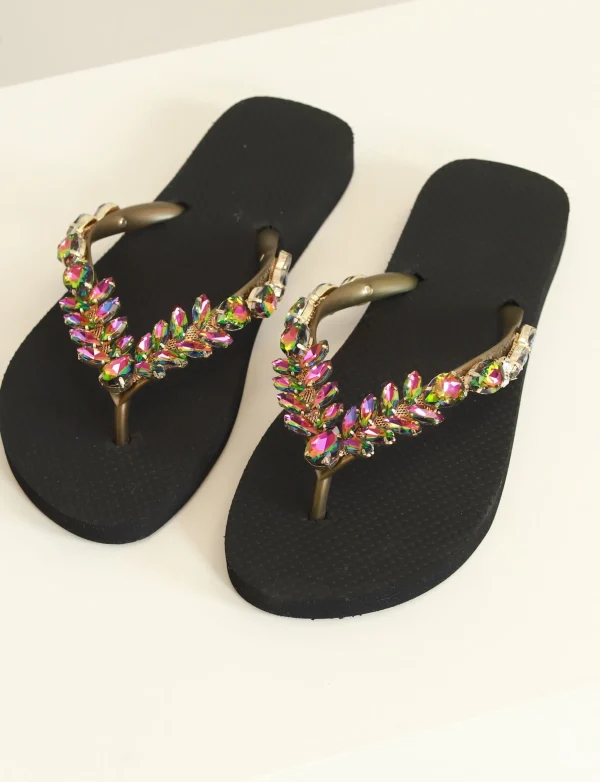 Simone Herrera | Slipper Adela Multicolor Zwart