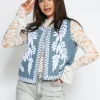 Spijkergilet Gina Blauw