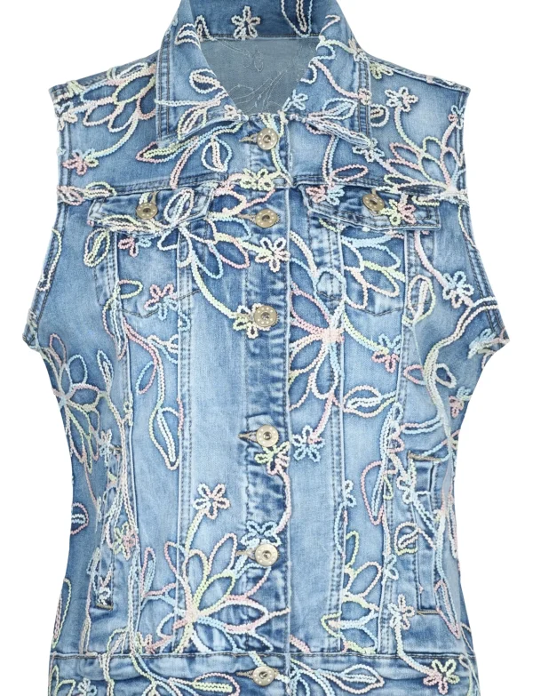 Spijkergilet Kaylee Blauw