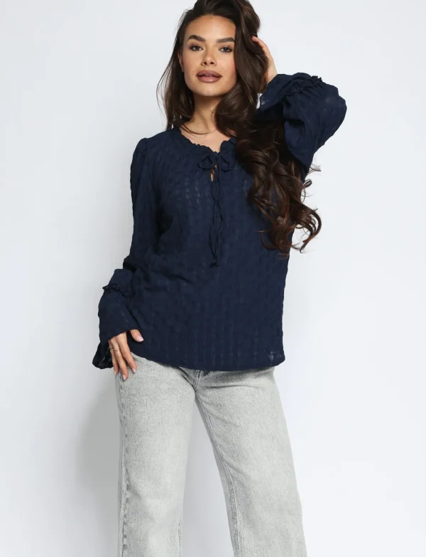 Top Julia Donkerblauw