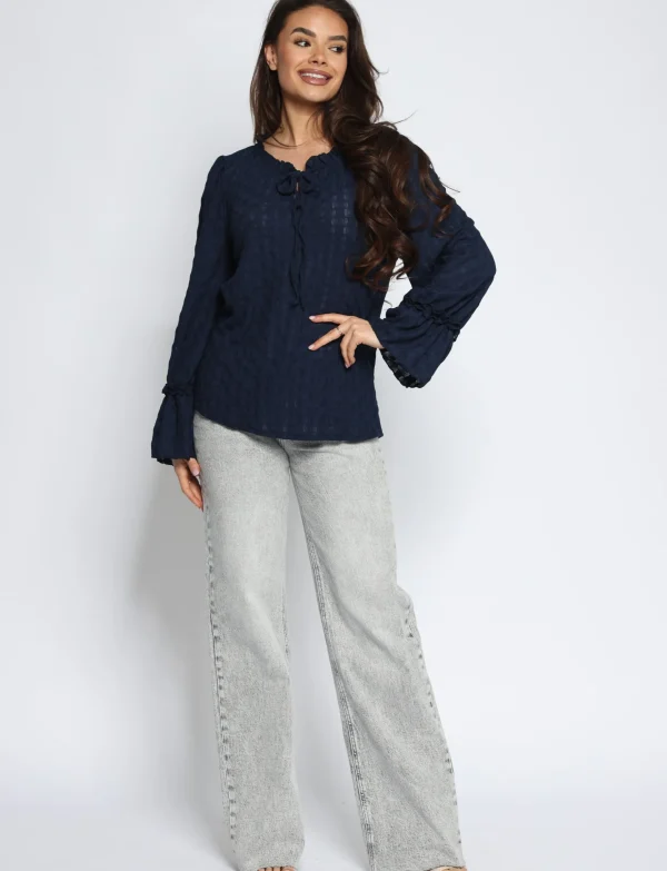 Top Julia Donkerblauw