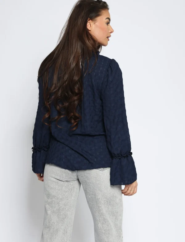 Top Julia Donkerblauw