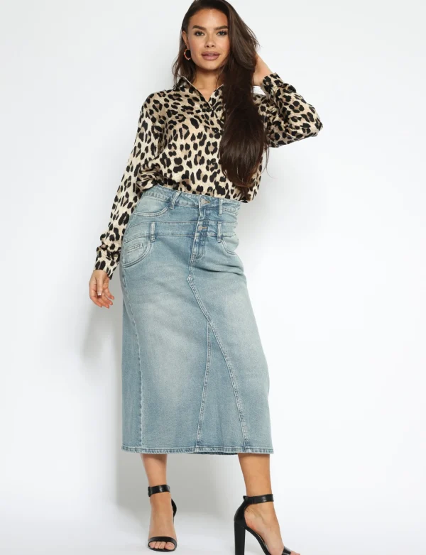 Toxik | Double effect rok L21405 Blauw