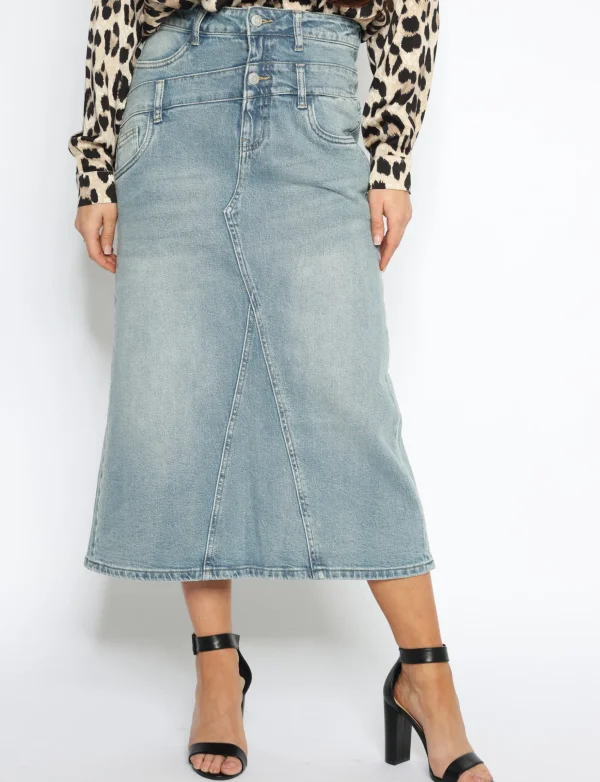 Toxik | Double effect rok L21405 Blauw