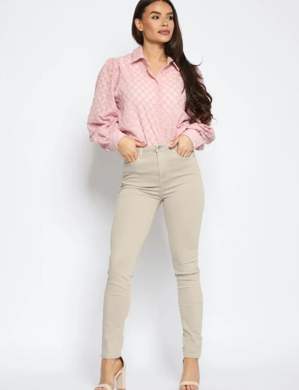 Toxik | Skinny jeans L185 Beige