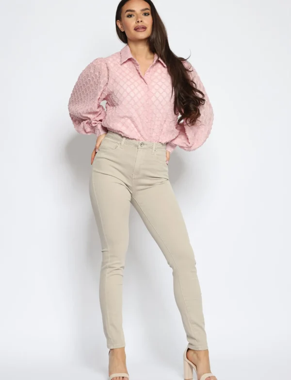 Toxik | Skinny jeans L185 Beige
