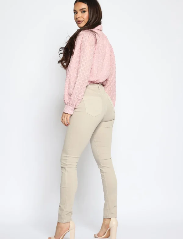 Toxik | Skinny jeans L185 Beige