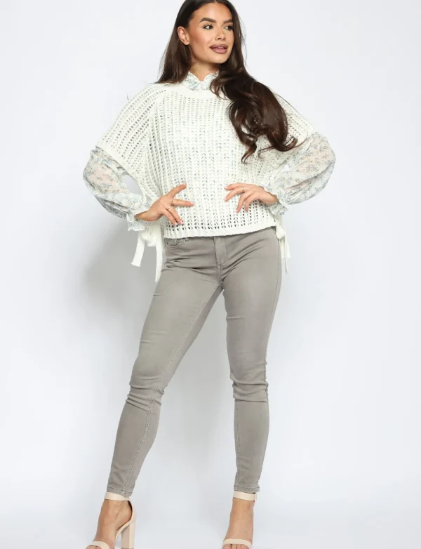 Toxik | Skinny jeans L750 Lichtgrijs