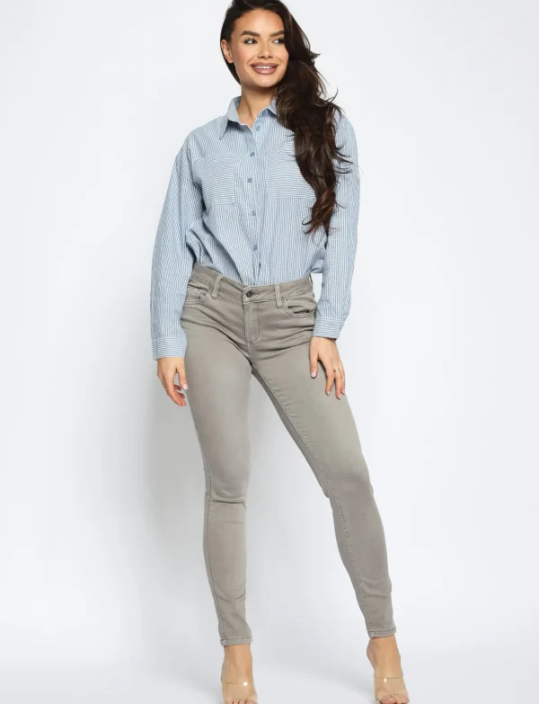Toxik | Skinny jeans L750 Lichtgrijs
