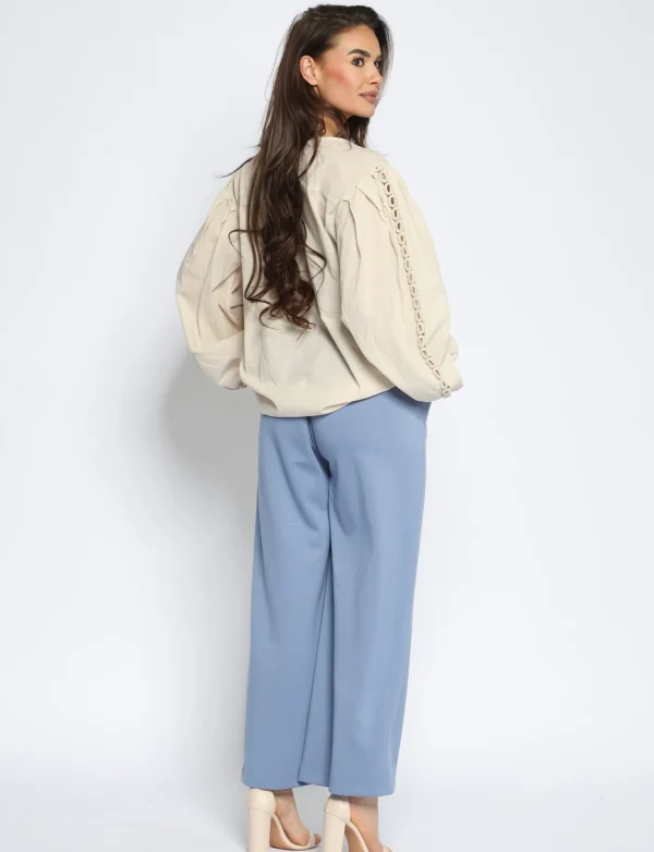 Travelstof broek Nena Blauw