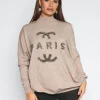 Trui Paris diamonds Taupe