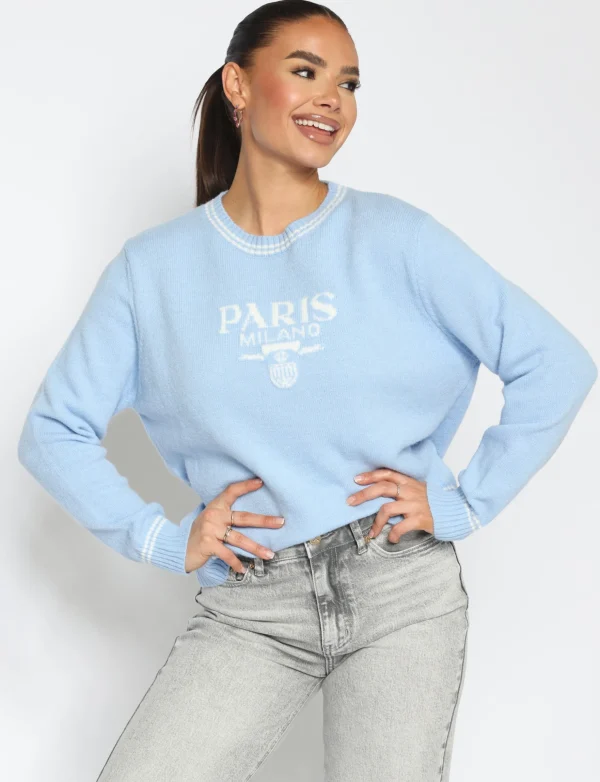 Trui Paris Milano Lichtblauw