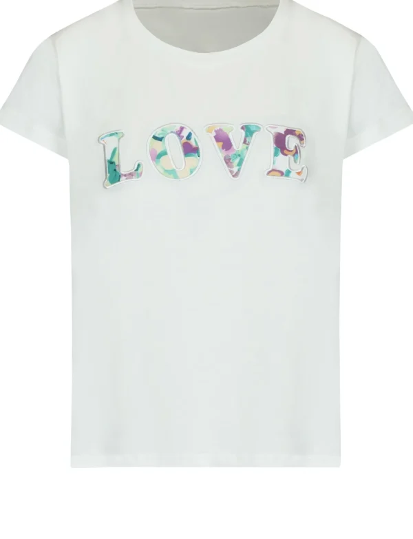 T-shirt Meggie Roomwit/ Groen