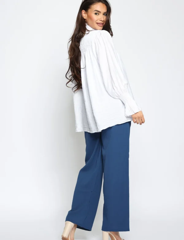 Wijde broek Minny Donkerblauw