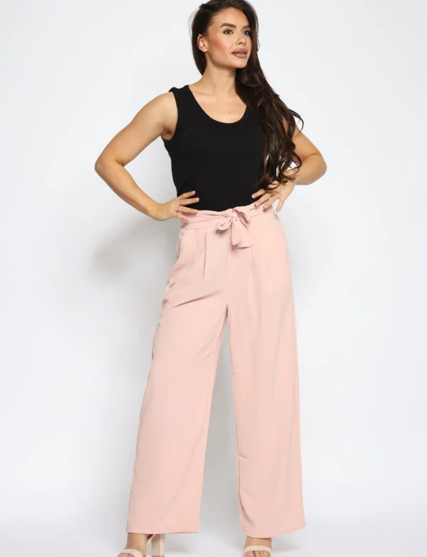 Wijde broek Minny Roze